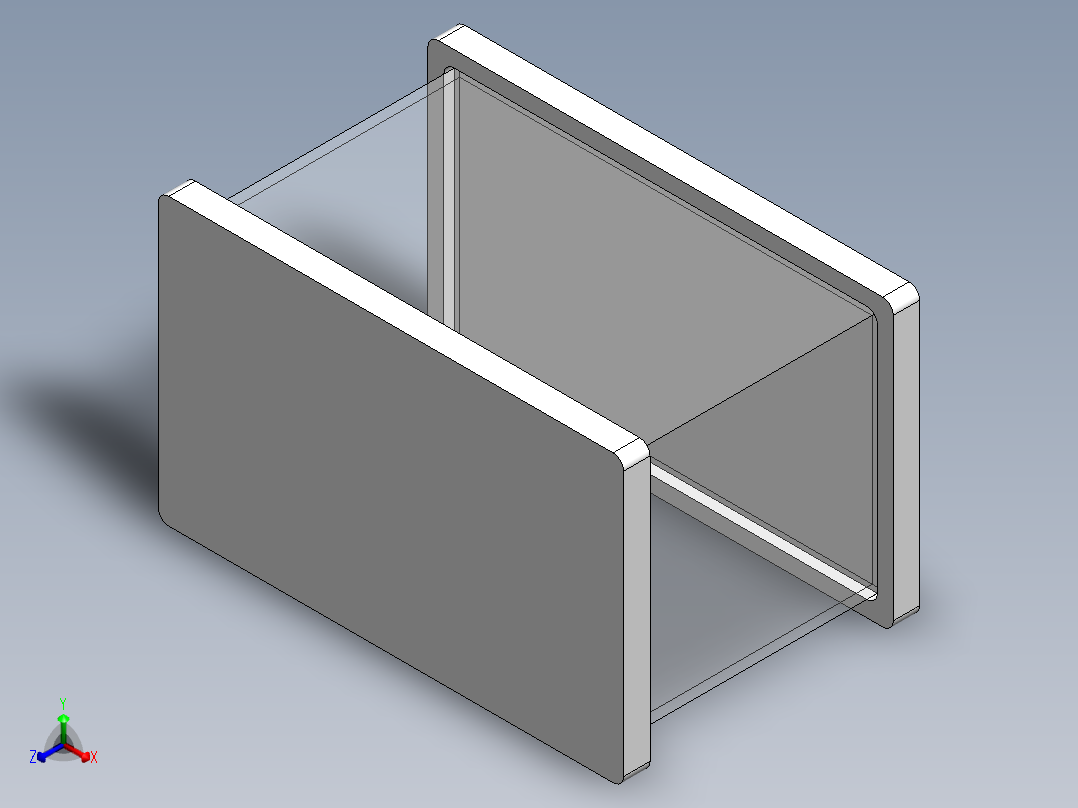 创新模型鱼缸正等轴测图