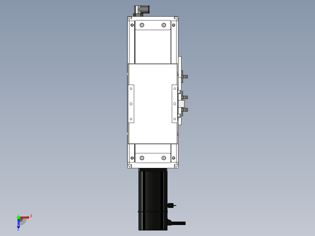 Toyo东佑达直线模组-ECH12-50-BC-200W+煞車俯视图