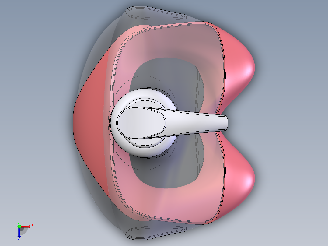 女人香水瓶俯视图