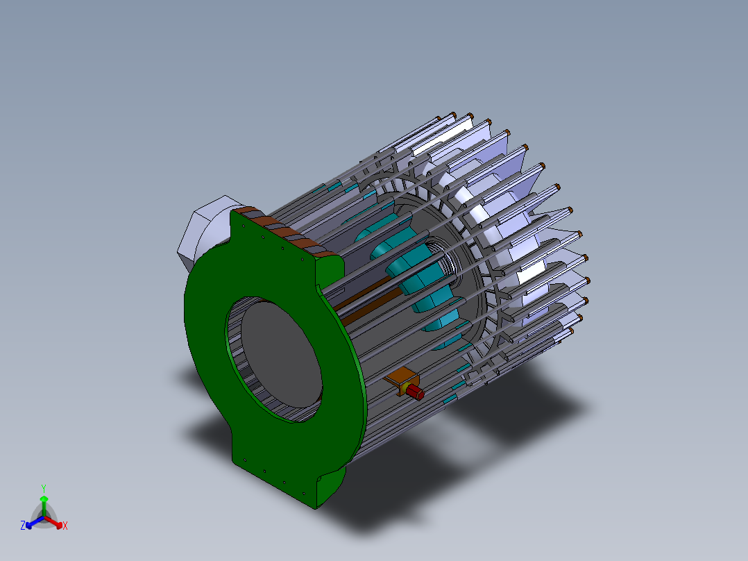 抗旱泵正等轴测图