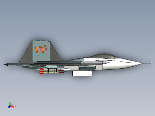 F22猛禽战斗机前视缩略图