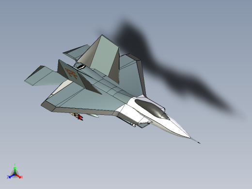 F22猛禽战斗机正等轴测缩略图