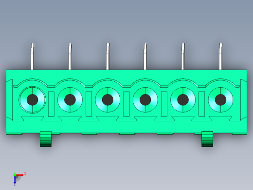 DEGSON 2EDG 系列 5.0mm 可插拔接线端子组-2EDGA-5.0-06P-14-00AH俯视缩略图