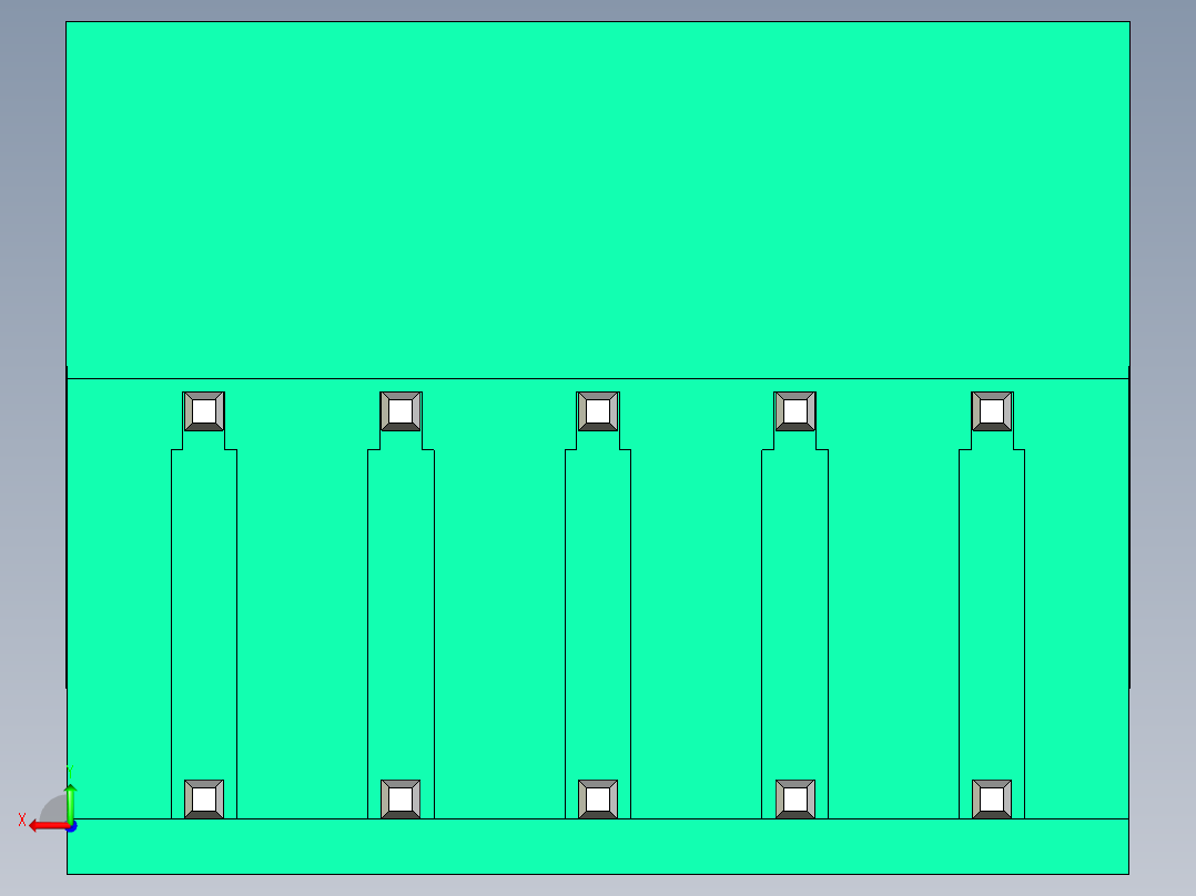 DEGSON 2EDG 系列 5.08mm 可插拔接线端子组-2EDGRH-5.08-10P-14-00AH后视图