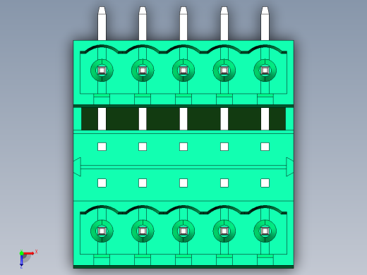DEGSON 2EDG 系列 5.08mm 可插拔接线端子组-2EDGRH-5.08-10P-14-00AH俯视缩略图