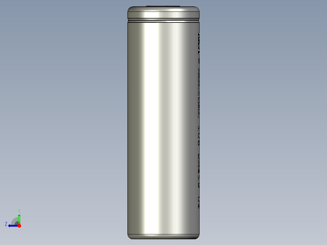 摩利塞尔21700p45b4500mah45a电池右视图
