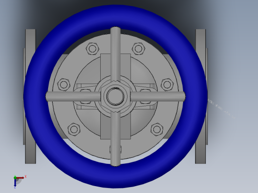 法兰闸阀-316L DN25-DN600俯视缩略图