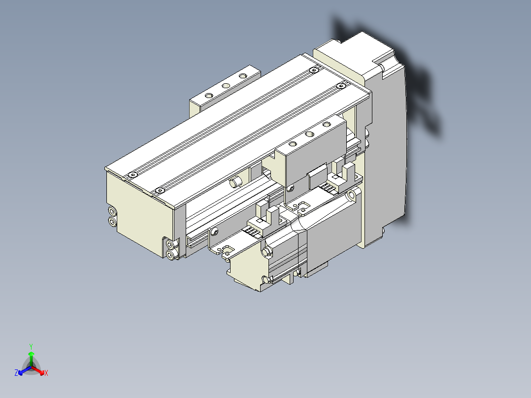 钢基模组-TPA-KNR-6005C-150A1-MP-H1S2正等轴测图