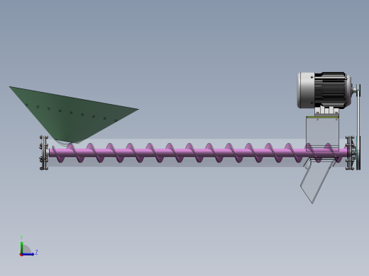 Q453-螺旋式散装物料收集器的设计【三维SolidWorks】左视缩略图