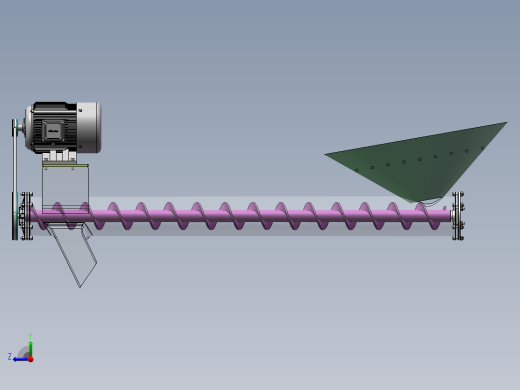 Q453-螺旋式散装物料收集器的设计【三维SolidWorks】右视缩略图