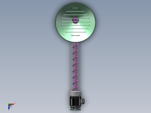 Q453-螺旋式散装物料收集器的设计【三维SolidWorks】俯视缩略图