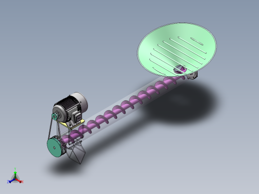 Q453-螺旋式散装物料收集器的设计【三维SolidWorks】正等轴测缩略图