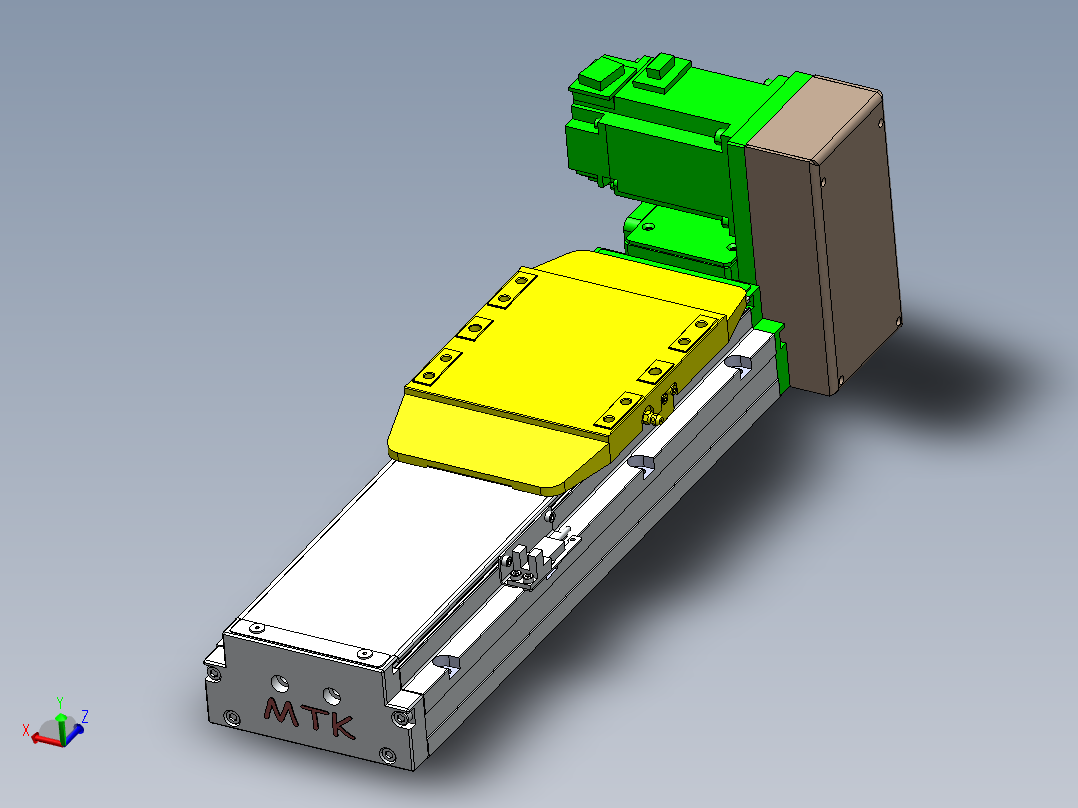 GTA内嵌同步带全封闭GTA12-LU-400W主视图