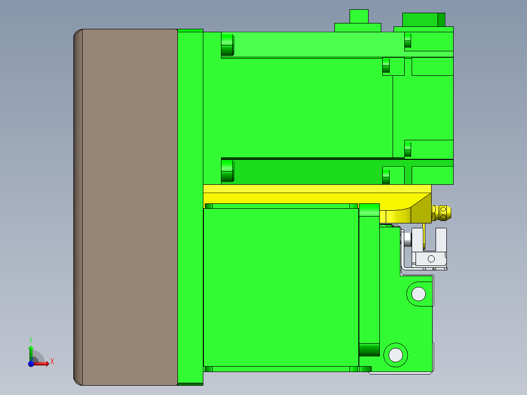 GTA内嵌同步带全封闭GTA12-LU-400W前视图