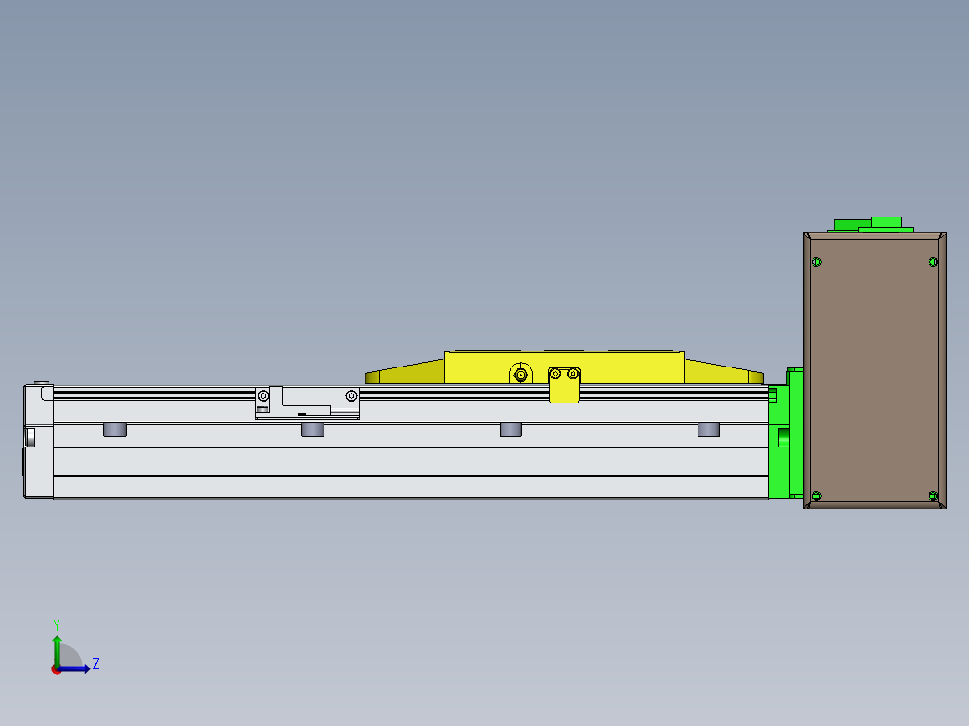 GTA内嵌同步带全封闭GTA12-LU-400W左视图