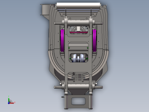 内置双油缸伸缩臂200前视缩略图