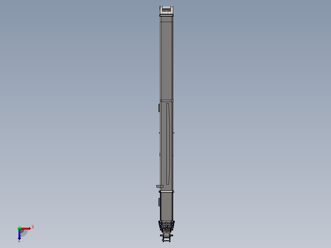 内置双油缸伸缩臂200俯视图