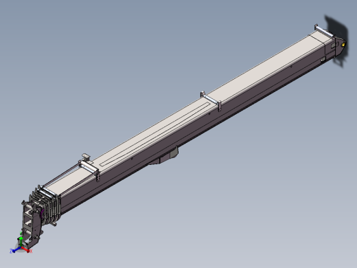内置双油缸伸缩臂200正等轴测缩略图