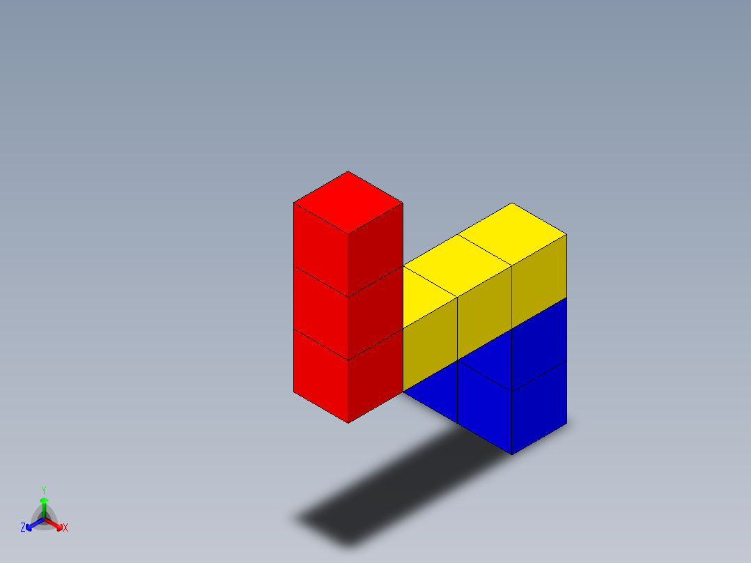 零件001正等轴测图