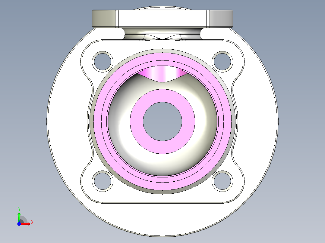 管道手动球阀-水管开关阀-手动阀门User Library-MD52C150DN15-2_MD52C150DN15.BP前视图