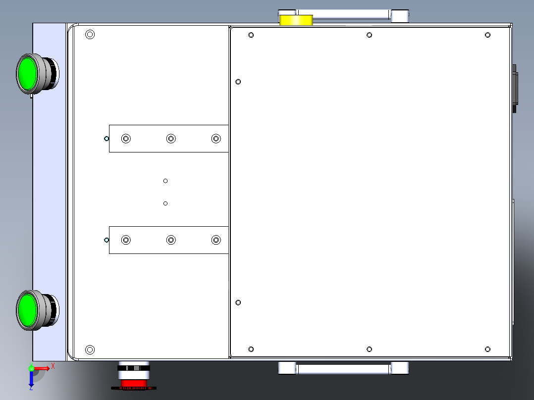 电器元件剪脚机俯视图