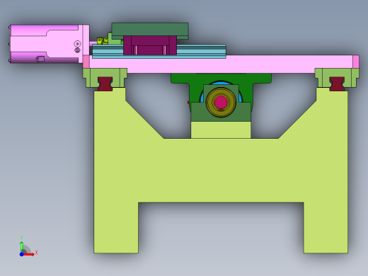 车床数控运动平台前视缩略图
