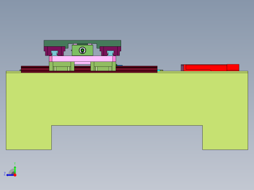 车床数控运动平台右视缩略图