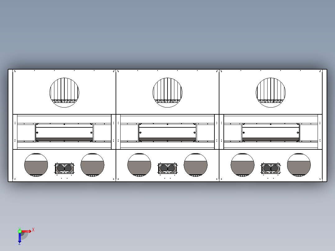 引擎盖总成俯视图