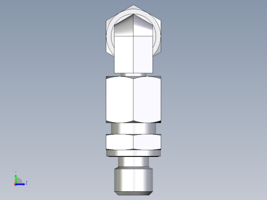 卡套式工业通用硬管接头EO_Assembled_adjustable_standpipe_elbow_EVW08LM71左视缩略图