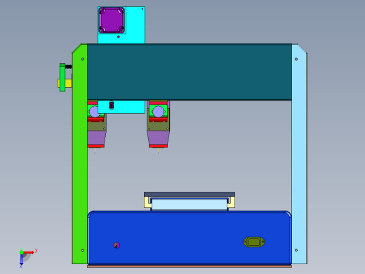 双针筒自动点胶机俯视缩略图