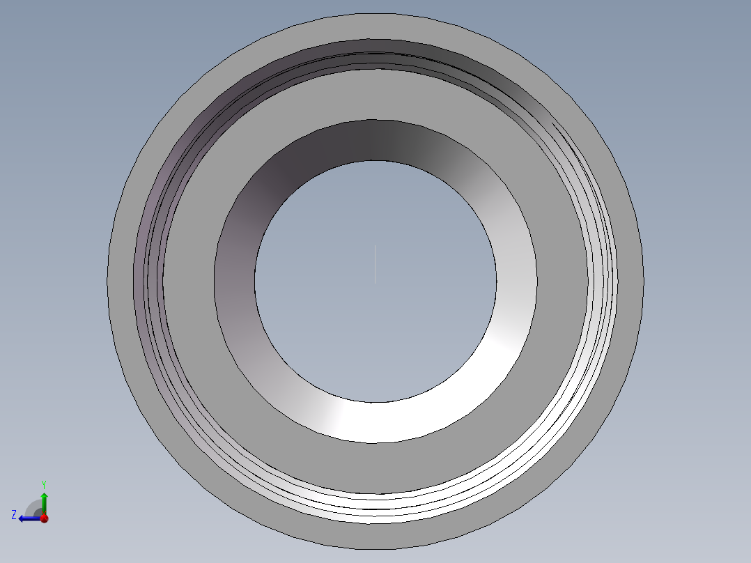 管箍-异径有边 DN50-DN25右视图
