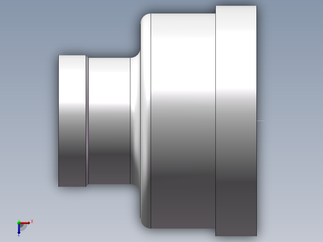 管箍-异径有边 DN50-DN25俯视图