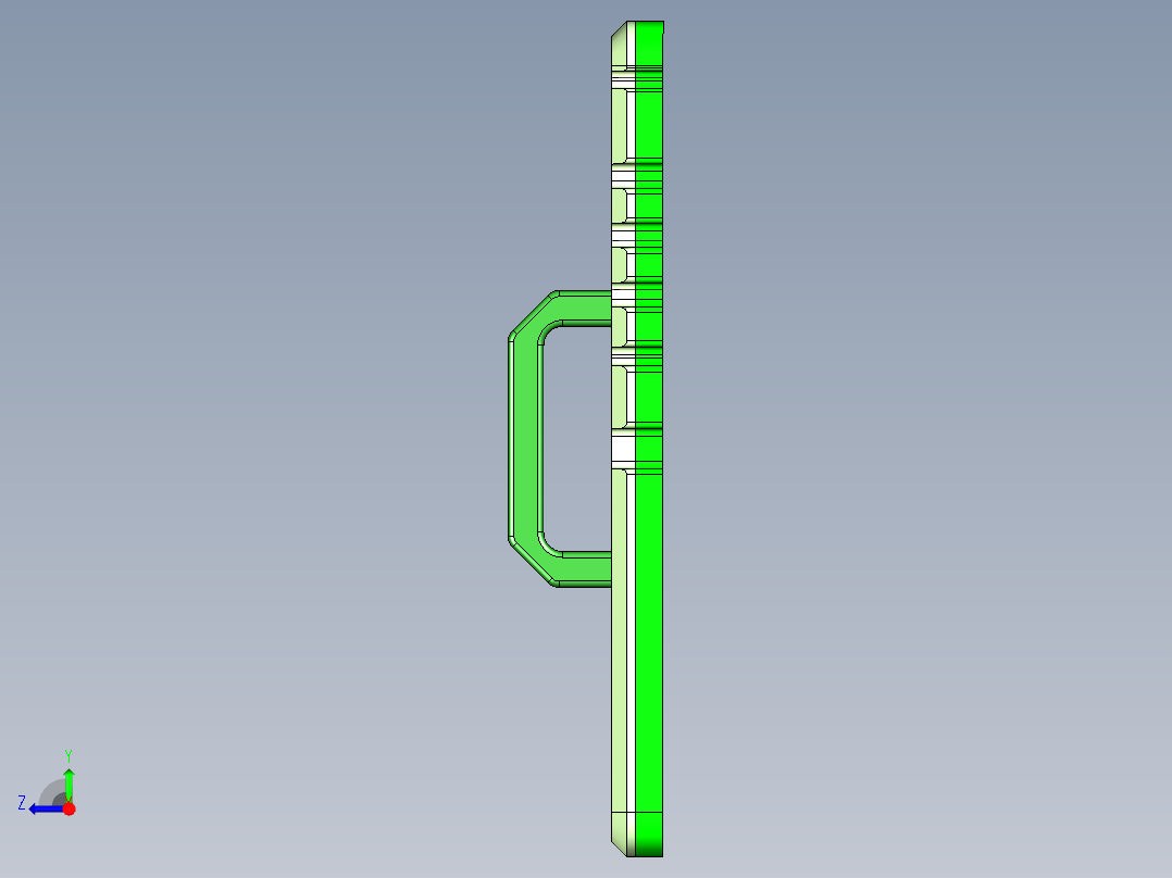 AAPB0-TRIM-笔记本CNC工装夹具三维模型CNC3-Gaiban-180606右视图