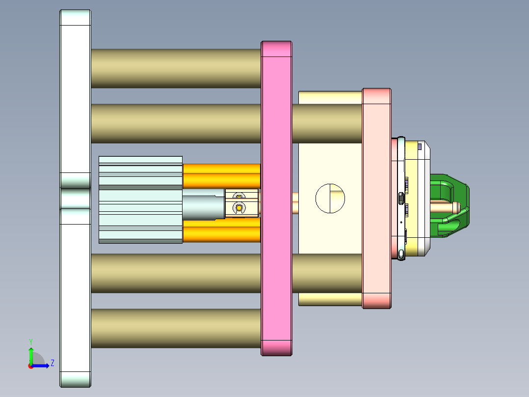 ZX551-笔记本CNC工装夹具三维模型CNC6-0921左视图