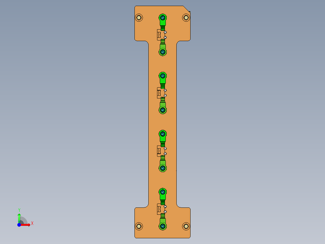 旭创0689-小件CNC工装夹具三维模型CNC1-200616前视图
