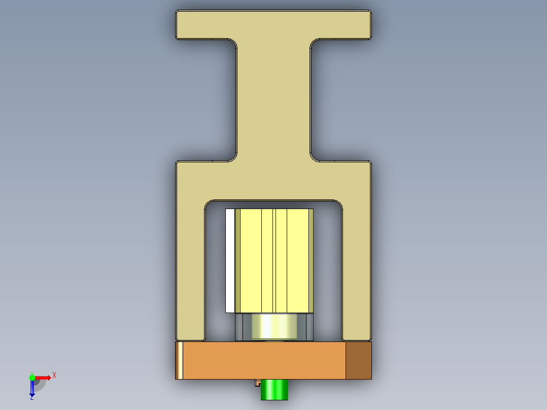 旭创0689-小件CNC工装夹具三维模型CNC1-200616俯视图