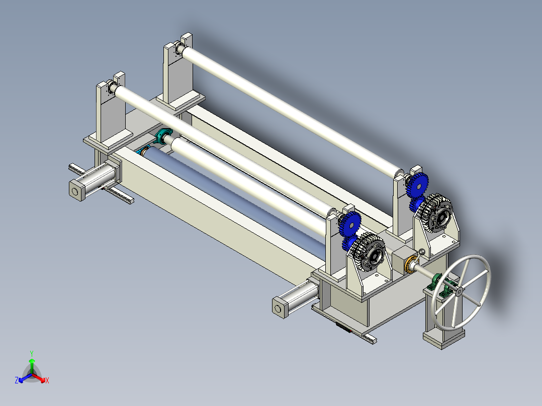 复合机正等轴测图