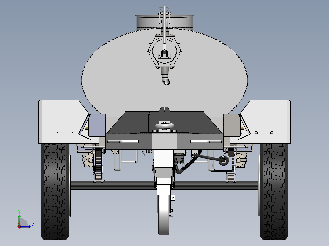 A2003929-水罐拖车左视图