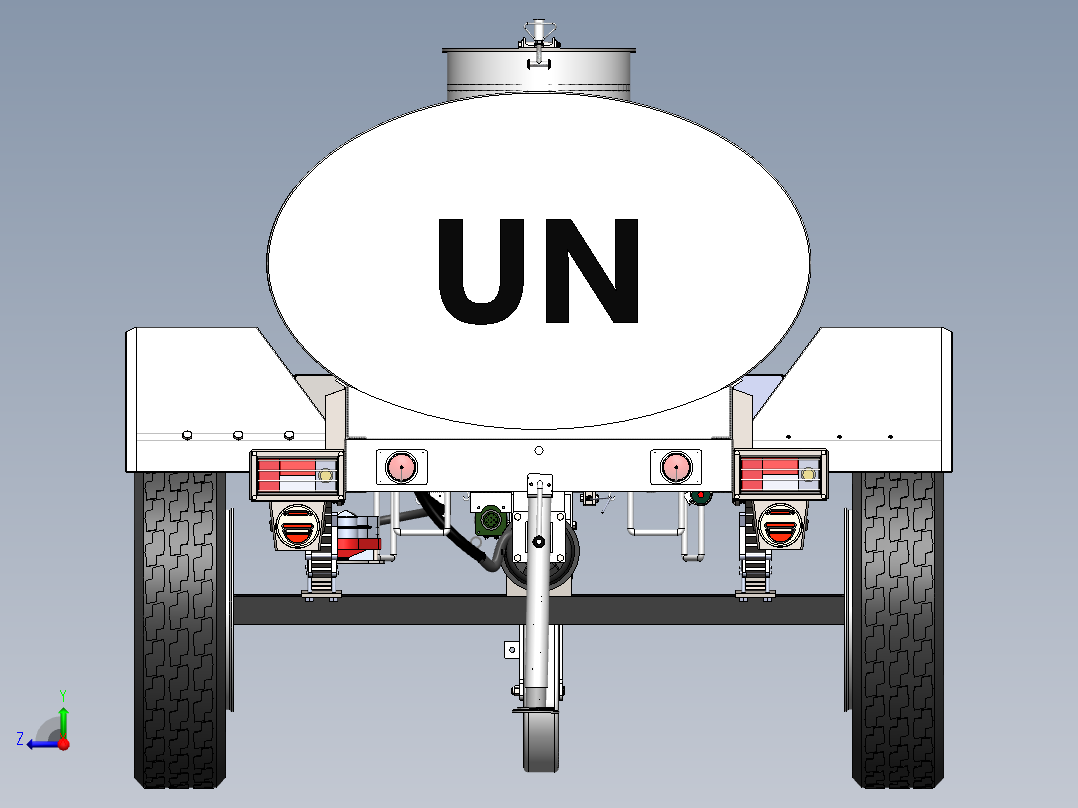 A2003929-水罐拖车右视图
