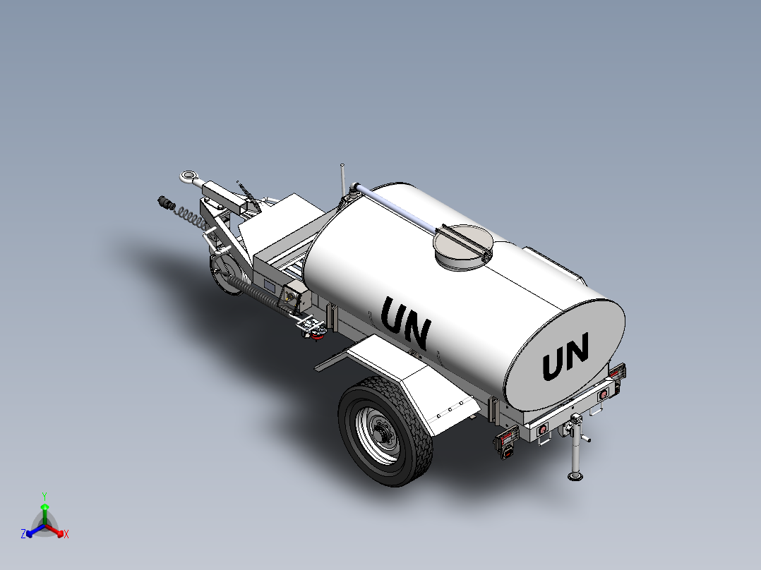 A2003929-水罐拖车正等轴测图