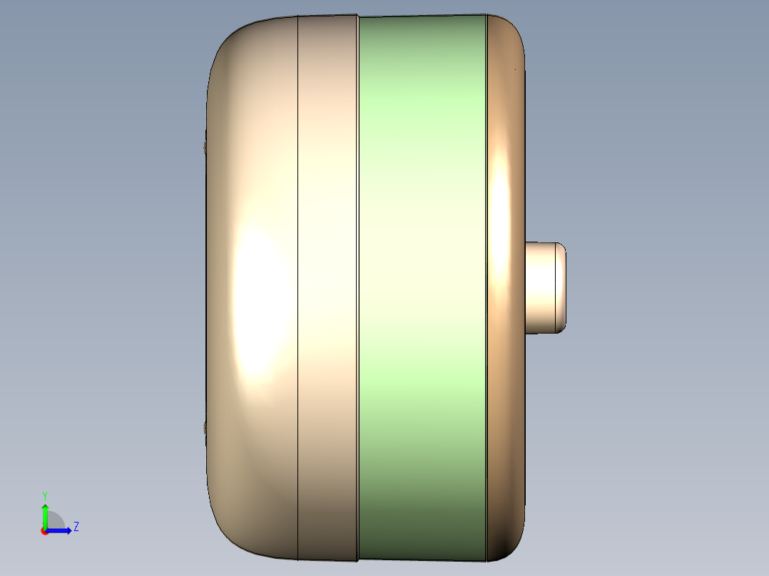 实用性果盘左视图