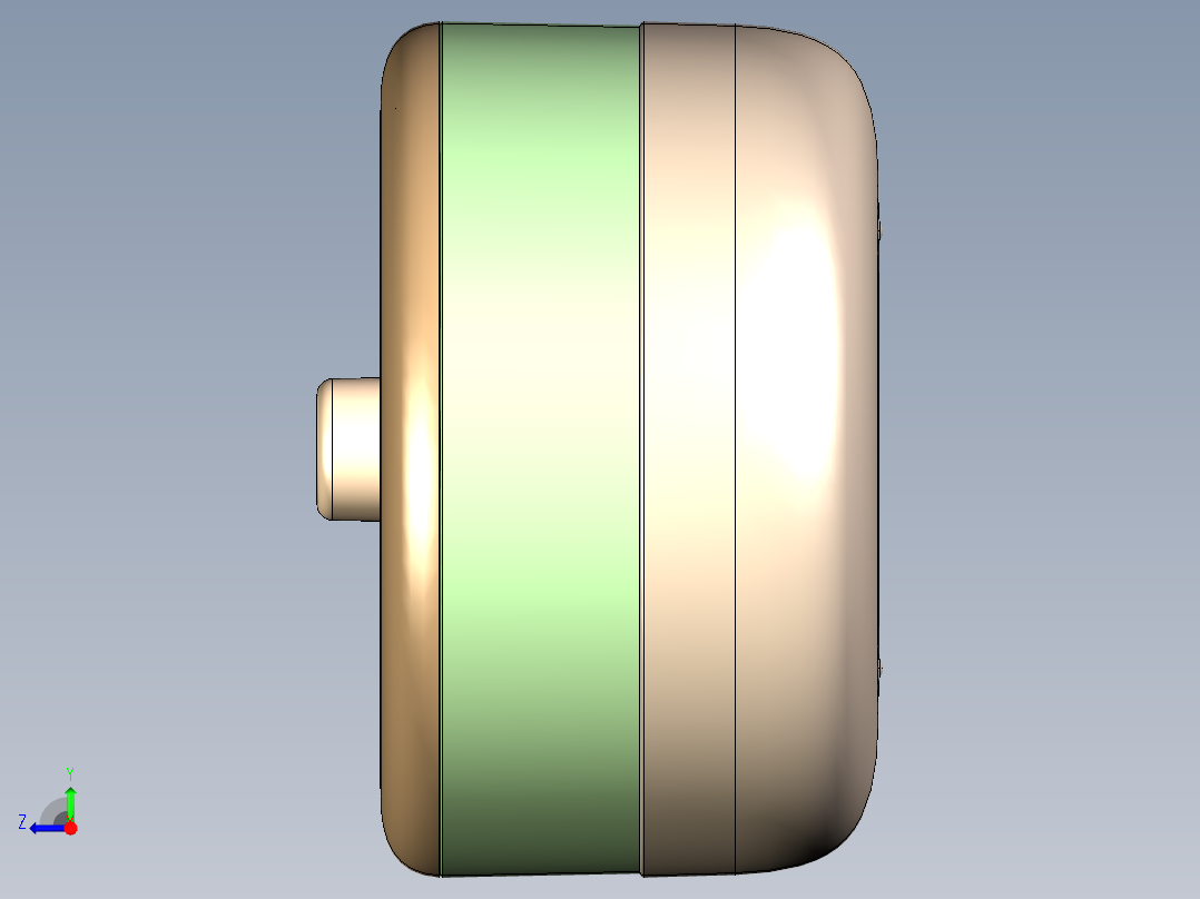 实用性果盘右视图