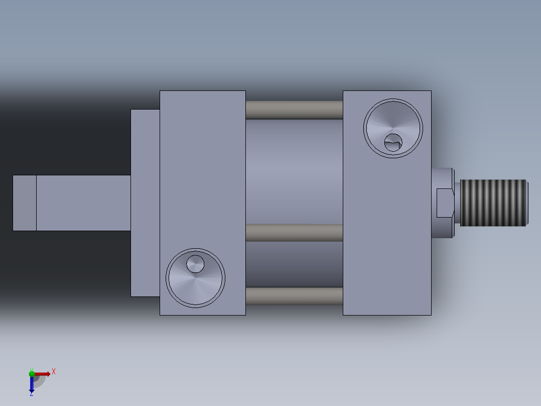 拉杆气缸25x12x12-6-mm-1.snapshot.1俯视图