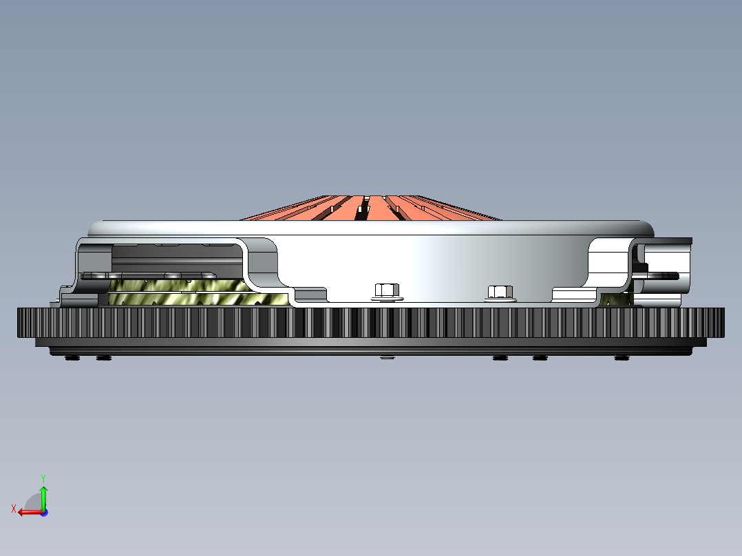 离合器(40)后视图