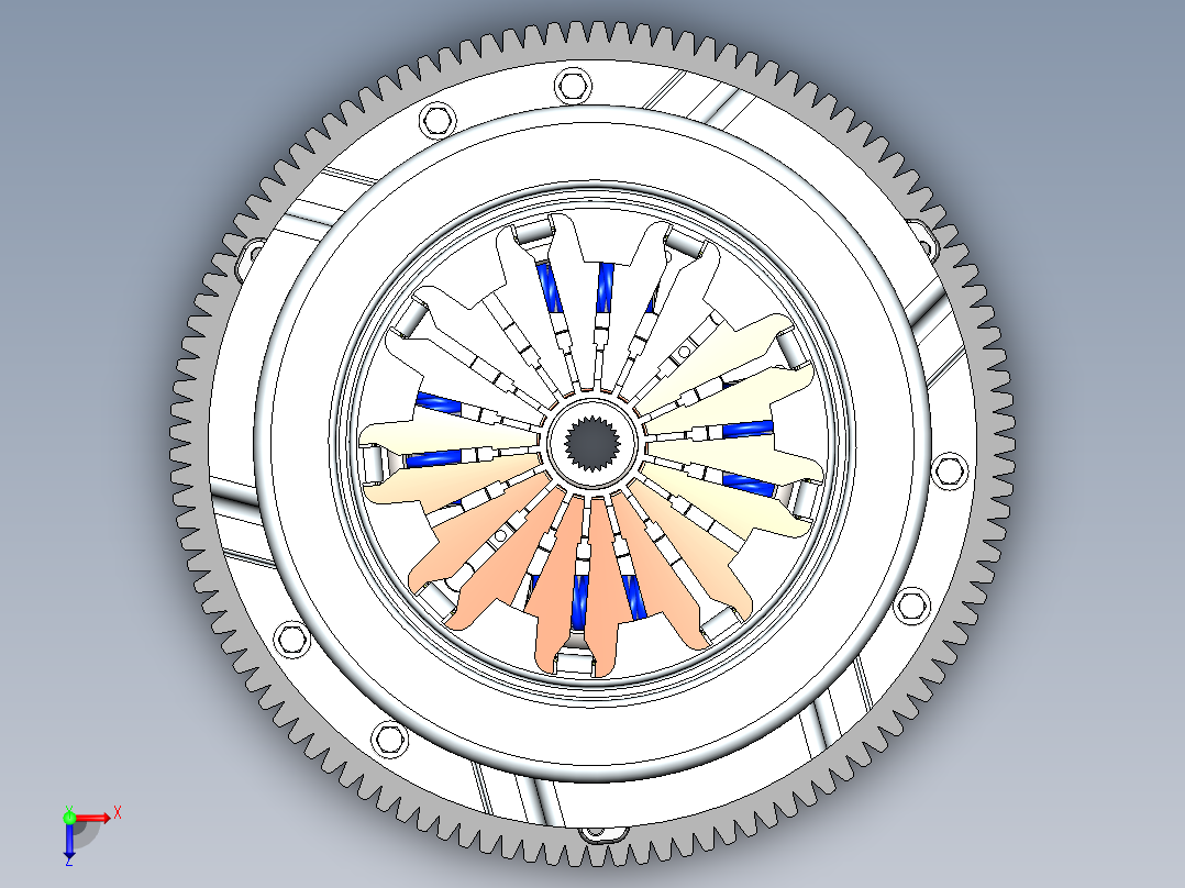 离合器(40)俯视图