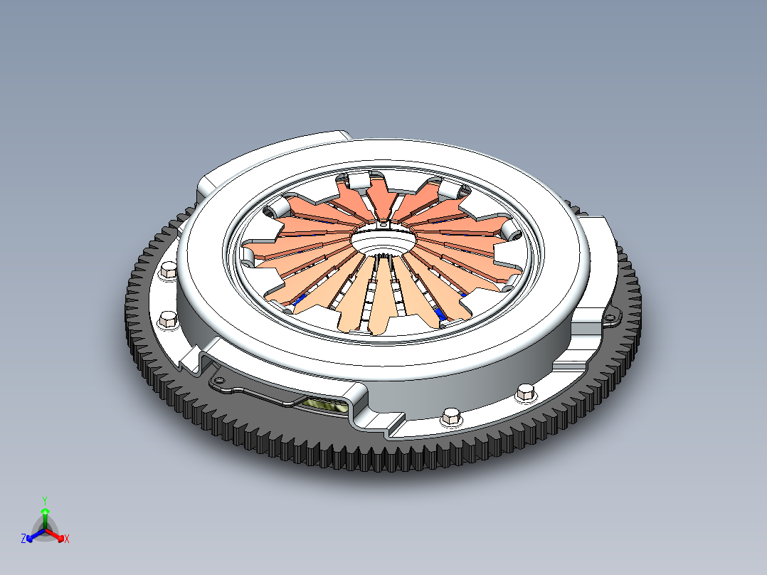离合器(40)正等轴测图