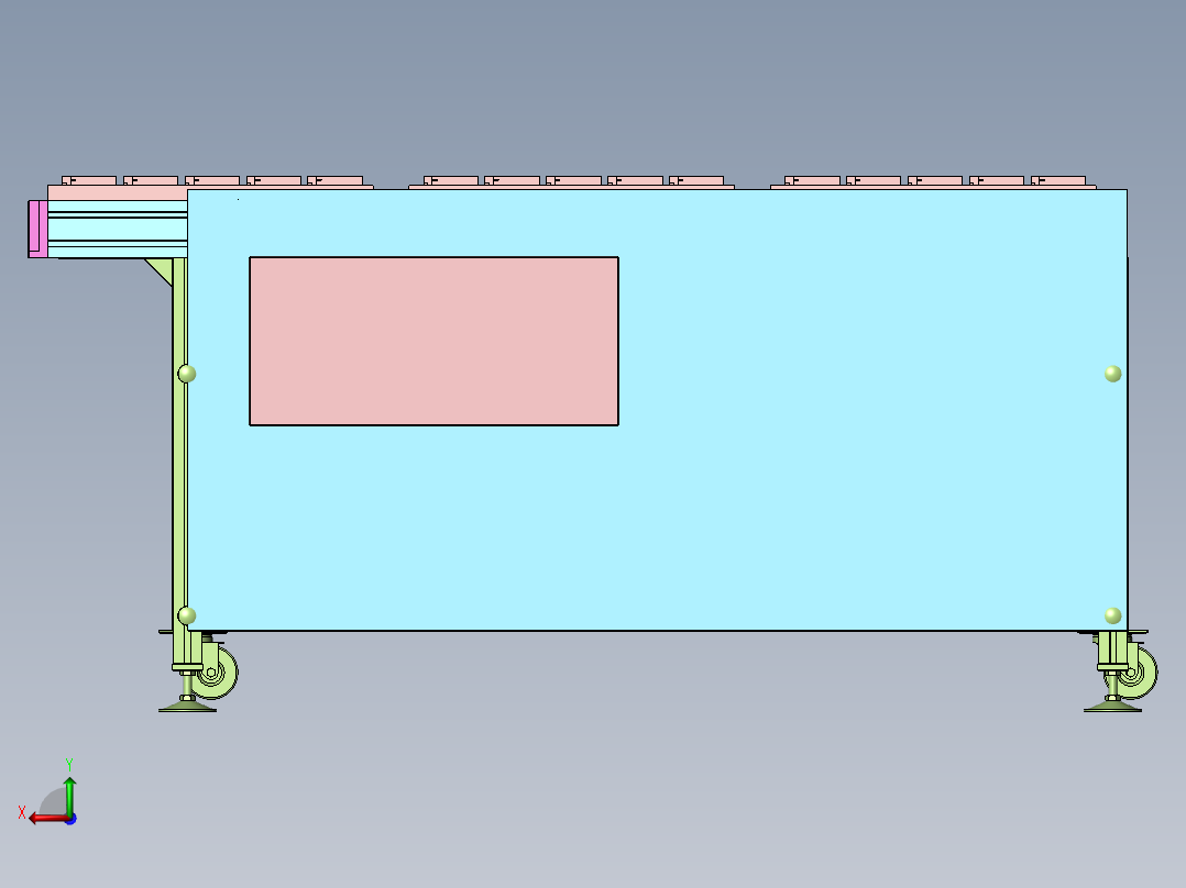 皮带线滚筒线后视图