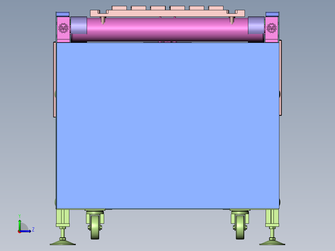 皮带线滚筒线左视图