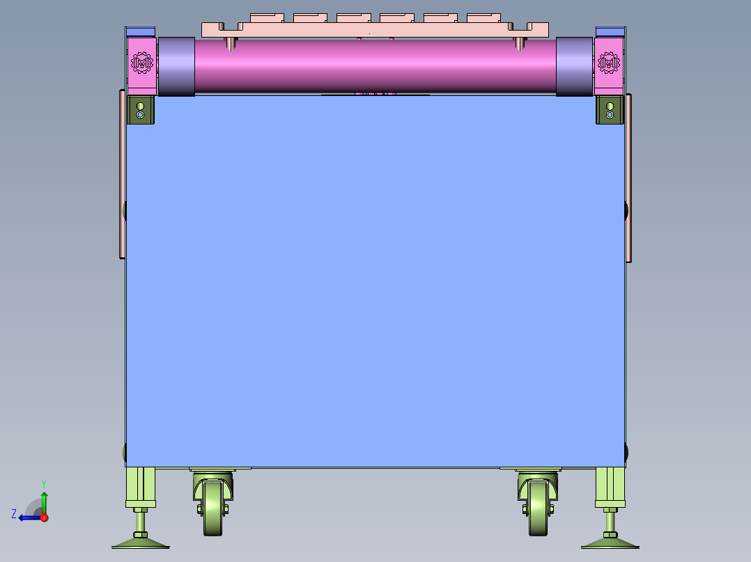 皮带线滚筒线右视图