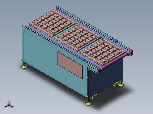 皮带线滚筒线正等轴测缩略图